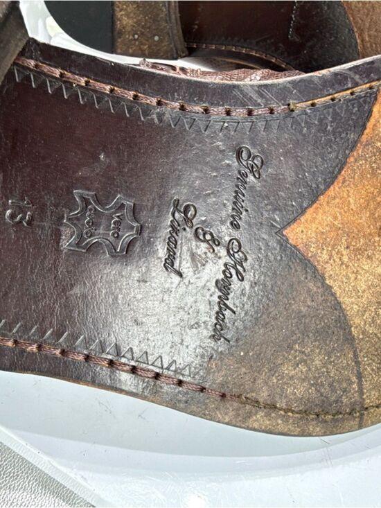 (N2)David Eden men dress shoes brown, genuine alligator and crocodile leather,13 main image 6